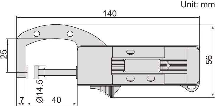 Цифровая калибр-скоба INSIZE 2167